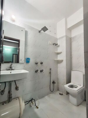 Bathroom in 1 BHK Builder Floor at Freedom Fighters Enclave – for Rent