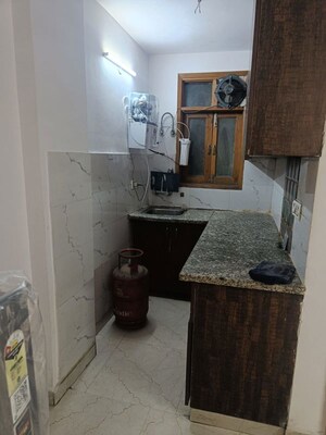 Kitchen in 1 BHK Builder Floor at Freedom Fighters Enclave – for Rent