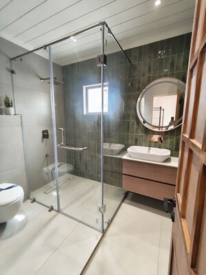 Bathroom in 4 BHK Villa at Pacific Pushpak Paradise, Ankodiya – for Sale