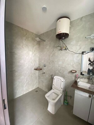 Bathroom in 1 BHK Builder Floor at Freedom Fighters Enclave – for Rent