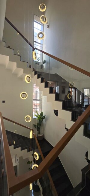 Staircase in 4 BHK Villa at Viswam Aarana Villa, Khanpur – for Sale