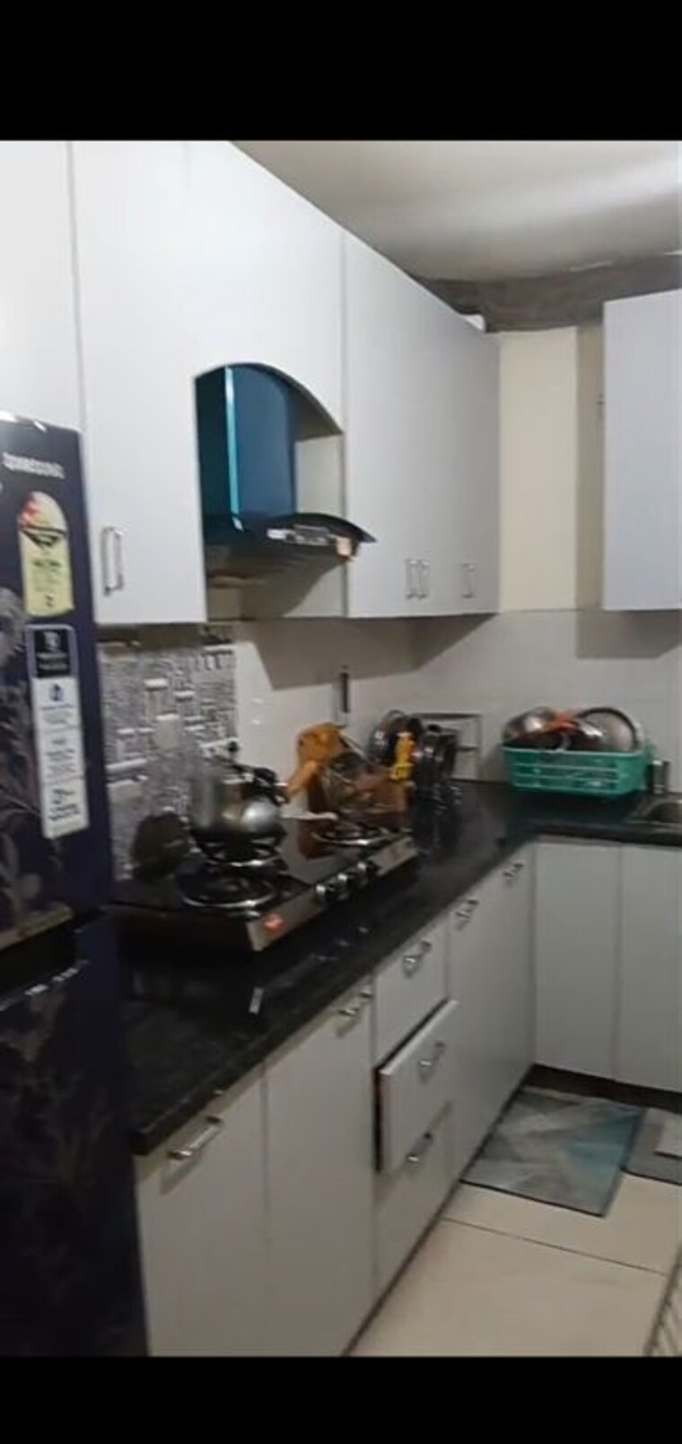 Kitchen, a-v-vihaan-galaxy 2 Bedroom 1000 Sq.Ft. Builder Floor In Kulesara Greater Noida 10661094