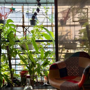 Balcony in 3 BHK Apartment at Juhu Azad Nagar CHS, Andheri West – for Rent