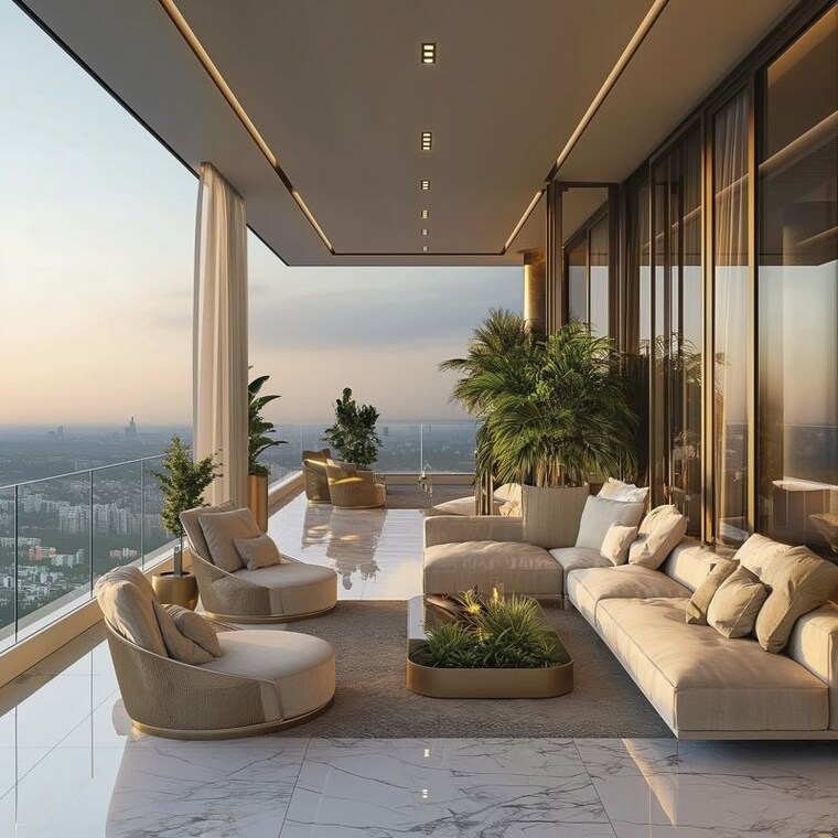 Balcony, sector 79 4 Bedroom 3200 Sq.Ft. Apartment In Sector 79 Faridabad 10661292