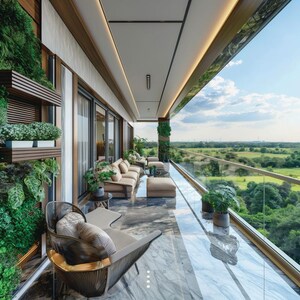 Balcony in 4 BHK Apartment at Sector 79 – for Sale