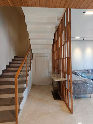 Staircase in 4 BHK Villa at Khanpur – for Sale