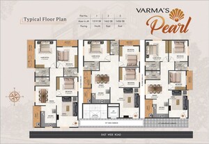 Floor Plan in 3 BHK Apartment at Mahadevpura – for Sale