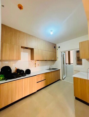 Kitchen in 2.5 BHK Apartment at Bhartiya City Nikoo Homes 4, Thanisandra Main Road – for Rent