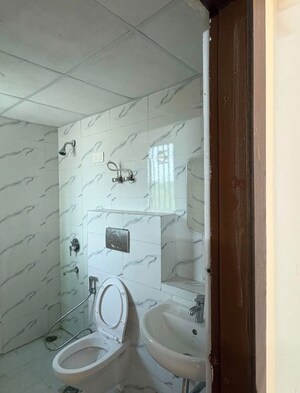 Bathroom in 3 BHK Builder Floor at Tagore Garden – for Rent