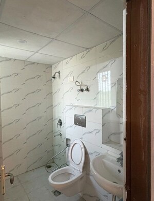 Bathroom in 3 BHK Builder Floor at Tagore Garden – for Rent