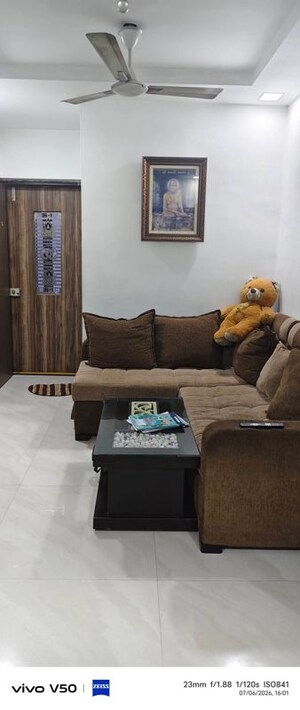 Living Room in 1 BHK Apartment at Angel Smruti, Vasai West – for Sale