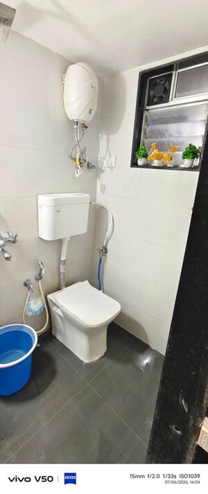 Bathroom in 1 BHK Apartment at Angel Smruti, Vasai West – for Sale