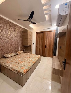 Bedroom in 3 BHK Builder Floor at Rajouri Garden – for Rent