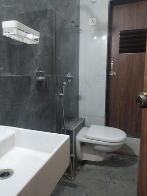 Bathroom in 1 BHK Apartment at Welkin Mannat, Ghansoli – for Rent
