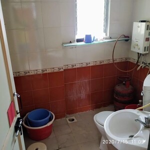 Bathroom in 1 BHK Apartment at Karan Rhea, Wadegaon – for Rent