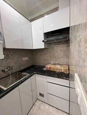 Kitchen in 3 BHK Builder Floor at Ramesh Nagar – for Rent