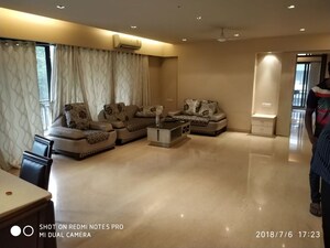 Living Room in 4 BHK Apartment at Tiara Tower, Santacruz West – for Rent