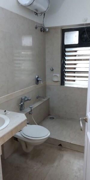 Bathroom in 3 BHK Apartment at Villa Rosa Apartment, Bandra West – for Rent
