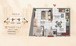 Master Plan in 1 BHK Apartment at Sunrakh Bangar – for Sale