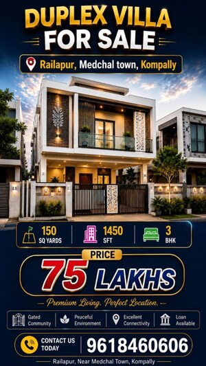3 BHK Villa For Sale in Sarvagna Dhatri County, Railapur