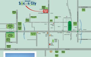 Floor Plan in 2.5 BHK Apartment at Amrapali Silicon City, Sector 76 – for Sale