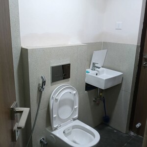 Bathroom in 3 BHK Apartment at Piramal Vaikunth, Balkum Pada – for Rent