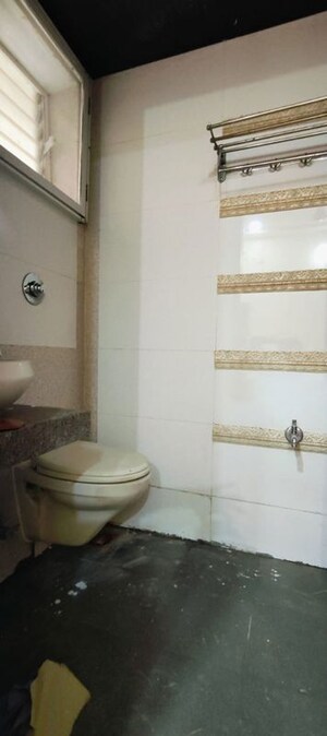 Bathroom in 3 BHK Apartment at Sikha Tower Chs, Kopar Khairane – for Rent