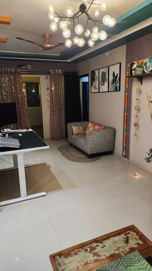 Living Room in 2 BHK Apartment at Gera Emerald City, Kharadi – for Rent