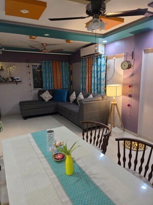 Living Room in 2 BHK Apartment at Gera Emerald City, Kharadi – for Rent