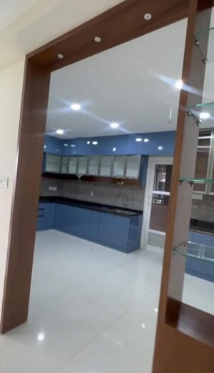 Kitchen in 3 BHK Apartment at Aparna Luxor Park, Kondapur – for Rent