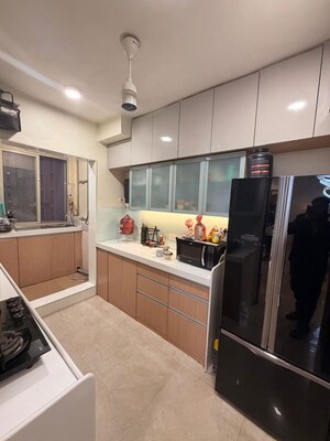 Kitchen in 1 BHK Apartment at Hiranandani Estate, Ghodbunder Road – for Rent