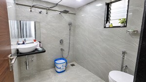 Bathroom in 2 BHK Apartment at Goel Ganga Constella, Kharadi – for Rent
