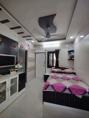 Bedroom in 3 BHK Apartment at Progressive Group Signature, Ghansoli – for Rent