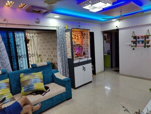 Living Room in 2 BHK Apartment at Progressive Group Signature, Ghansoli – for Rent