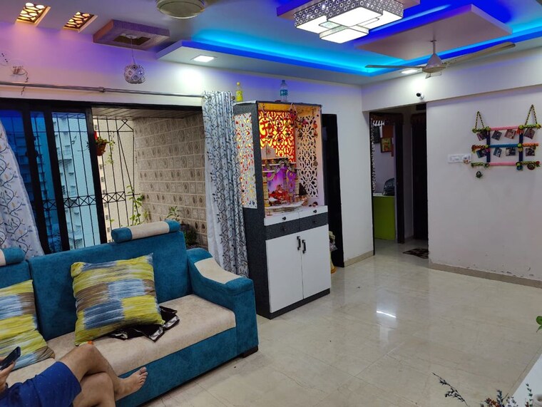Living Room, progressive-group-signature 2 Bedroom 1200 Sq.Ft. Apartment In Ghansoli Navi Mumbai 10662078