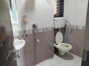 Bathroom in 2 BHK Apartment at Lokhandwala Highland, Kandivali East – for Rent