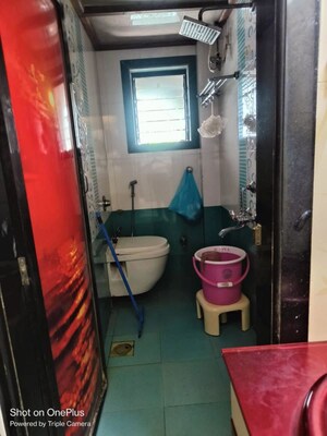 Bathroom in 1 BHK Apartment at Mahavir Tower Ghansoli, Ghansoli – for Rent