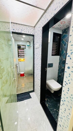 Bathroom in 2 BHK Apartment at Mahavir Tower Ghansoli, Ghansoli – for Rent