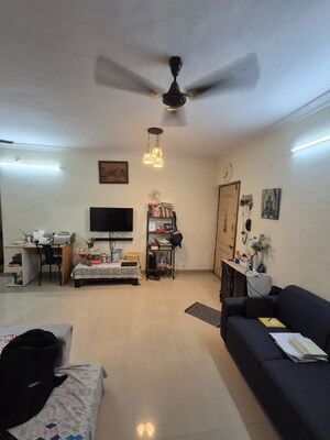 Living Room in 1 BHK Apartment at Mahavir Heights Ghansoli, Ghansoli – for Rent