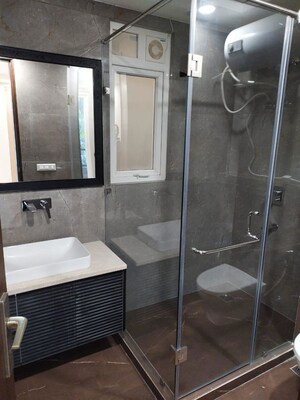 Bathroom in 4 BHK Builder Floor at Sushant Lok I – for Sale