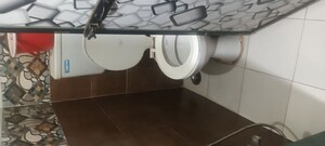 Bathroom in 1 BHK Apartment at Cidco Ekta CHS, Ghansoli – for Rent