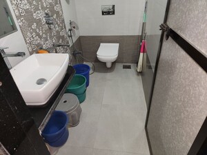 Bathroom in 1 BHK Apartment at Mahavir Tower Ghansoli, Ghansoli – for Rent