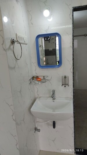 Bathroom in 1 BHK Apartment at Unity Dream Home, Dombivli East – for Rent