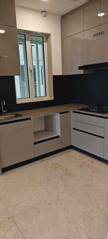 Kitchen in 2 BHK Apartment at Aurum Q Residences, Ghansoli – for Rent