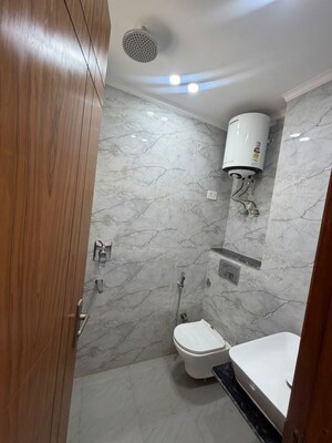 Bathroom in 3 BHK Builder Floor at Chattarpur – for Rent