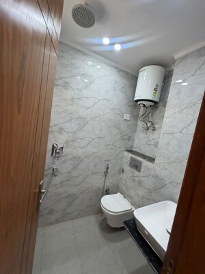 Bathroom in 3 BHK Builder Floor at Chattarpur – for Rent
