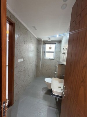 Bathroom in 3 BHK Builder Floor at Chattarpur – for Rent