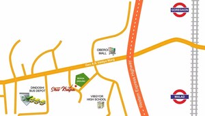 1 BHK Apartment – Map Location View at Je And Vee Shiv Krupa, Malad East - for Rent