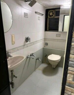 Bathroom in 2 BHK Apartment at Juhu – for Rent