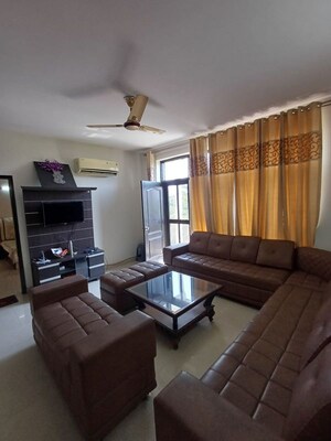 Living Room in 3 BHK Apartment at Omaxe Silver Birch, North Mullanpur – for Rent